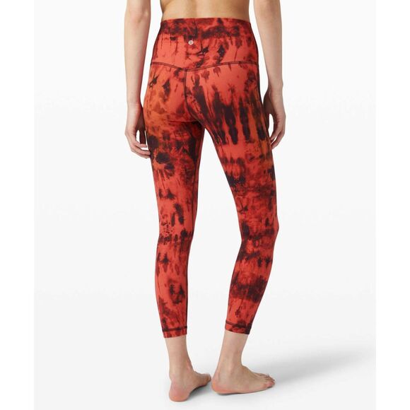 Lululemon Women’s Align Buttery Soft Yoga Legging | Red Black Multi | Size 6 EUC - Picture 2 of 10